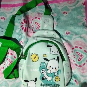 Pochacco mini bag. Perfect to hold keys, tickets, money etc